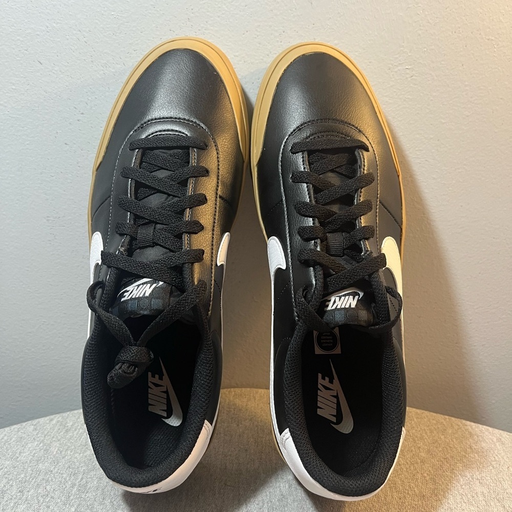 Nike Court Shot Black White Gum Bottom Sneaker Men's Shoe Size 11 FQ8146-003​​ - Picture 8 of 11